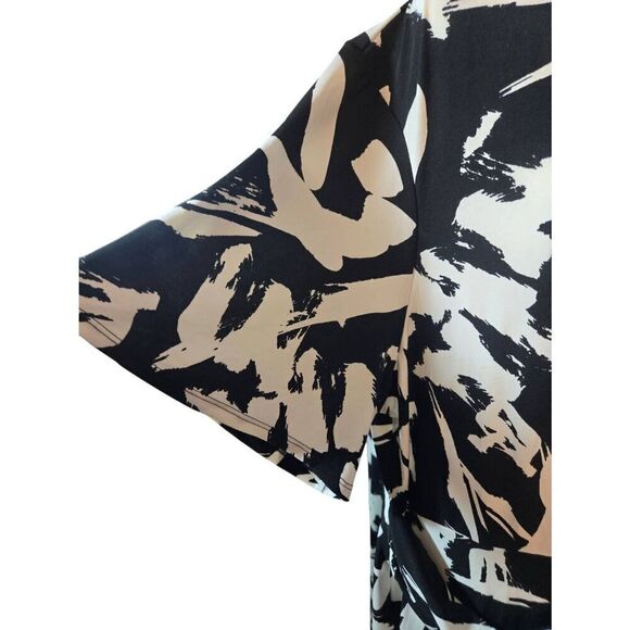 Anthony Original Women's Size 2X Black/White Midi Flare Dress - Picture 4 of 6